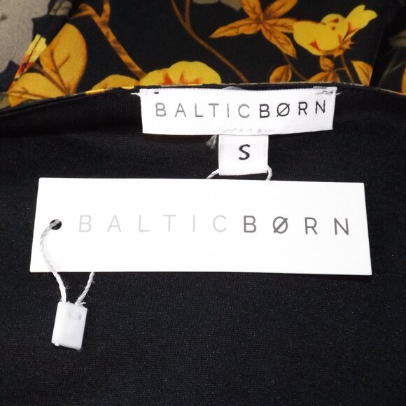 new BALTIC BORN Maxi Dress, S, Krystal, Wrap, Black/Golden Floral, Short sleeve - Picture 10 of 13